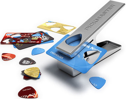 Pickmaster Plectrum Punch Gear Patrol.jpg - fonte: Pickmaster Plectrum Punch | Gear Patrol (http://gearpatrol.com/blog/2011/05/13/pickmaster plectrum punch/)
