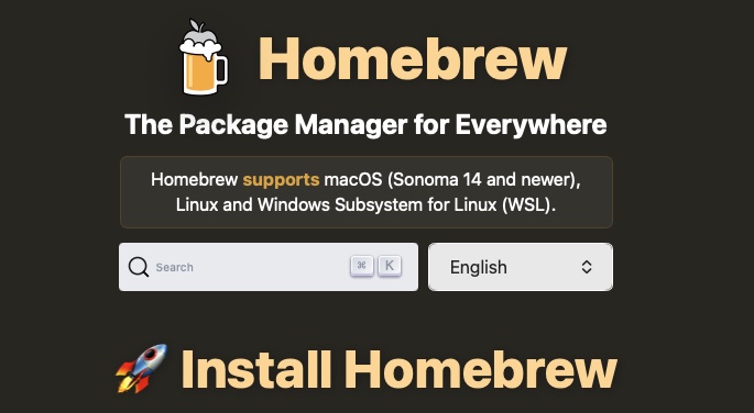 Print do site do Homebrew