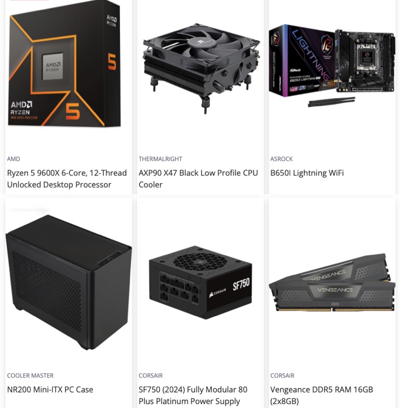 Gabinete, placas e componentes de PC