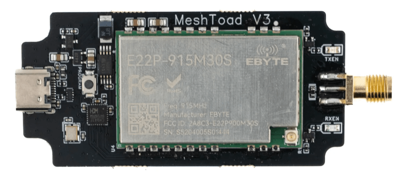 MeshToad V3, visto de cima