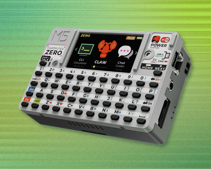 Foto do conceito do CardputerZero