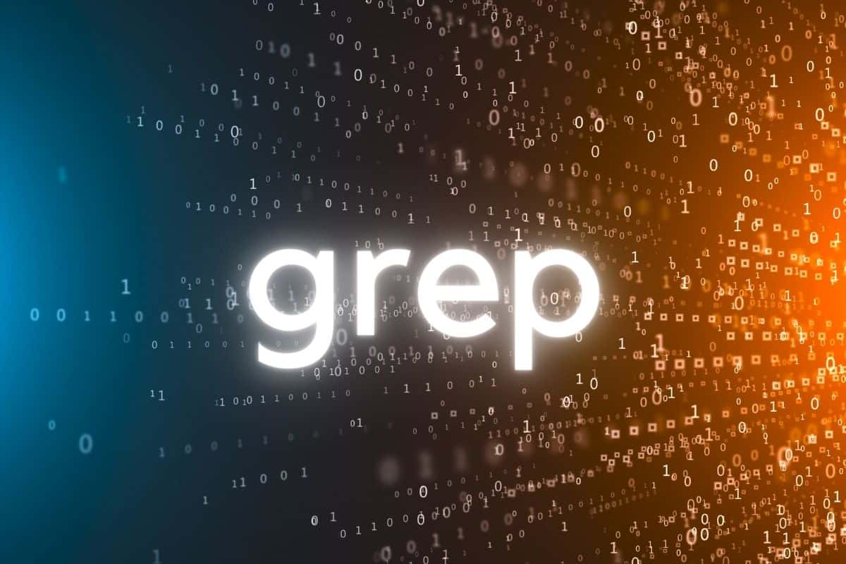 Banner com o nome do grep