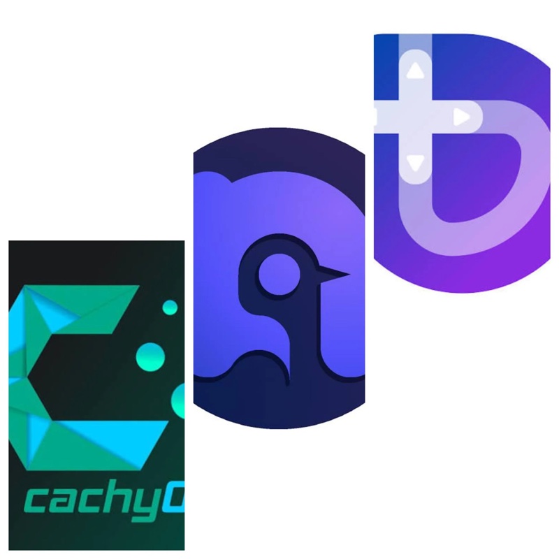 logos fo CachyOS, Bazzite e Nobara Linux